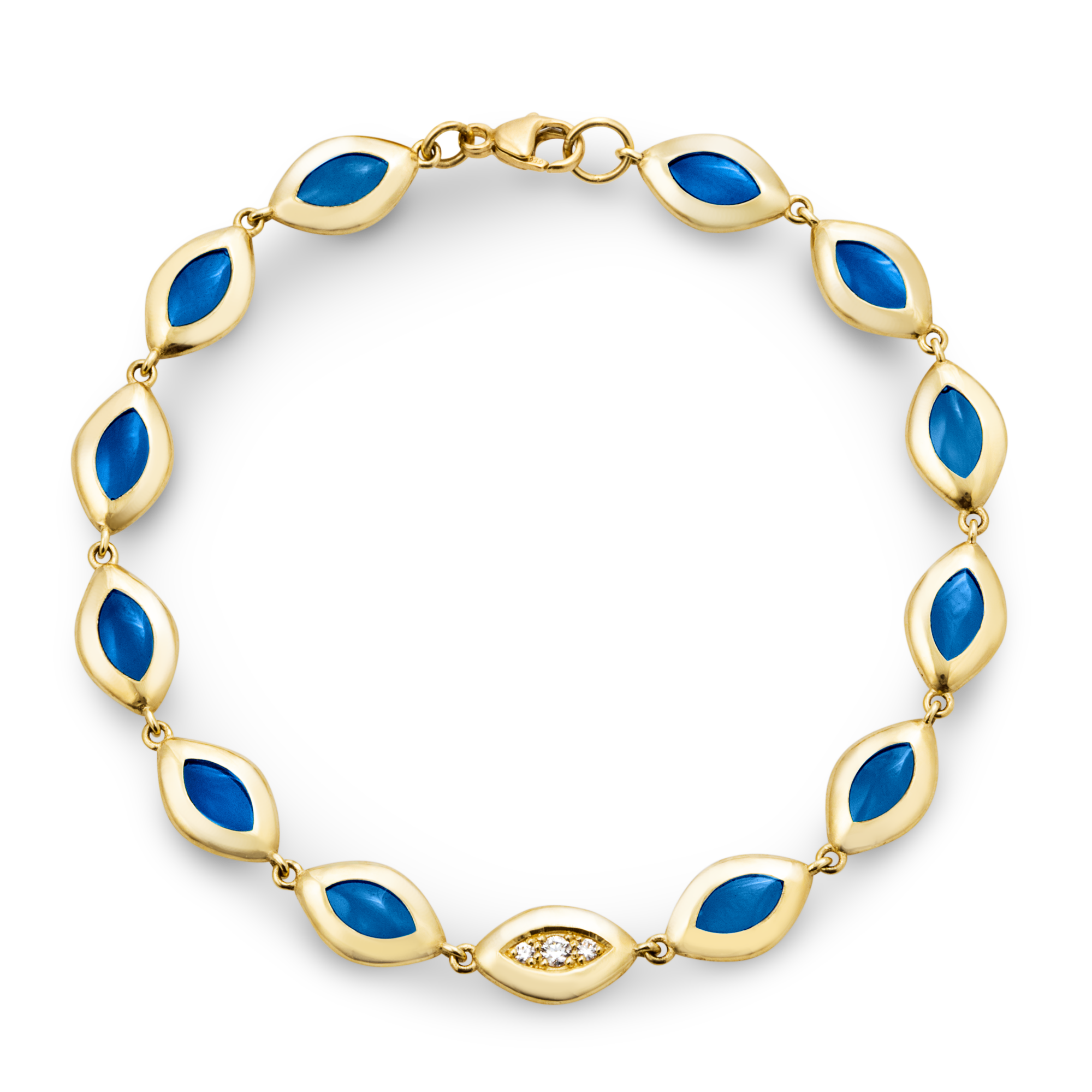 Cat's Eye Link Bracelet