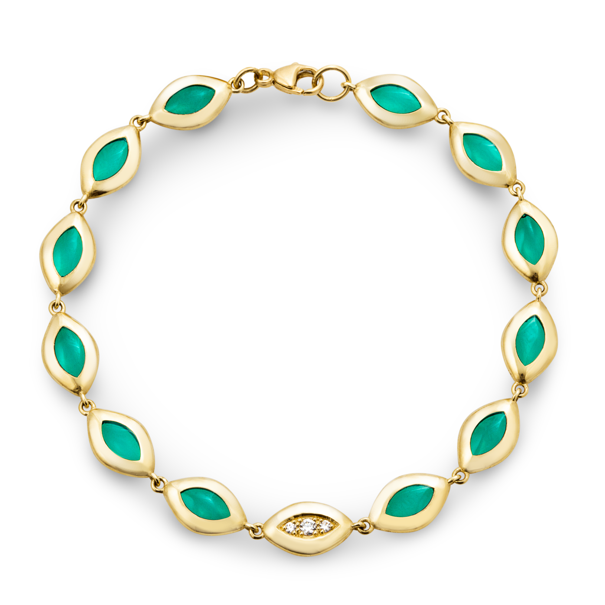 Cat's Eye Link Bracelet