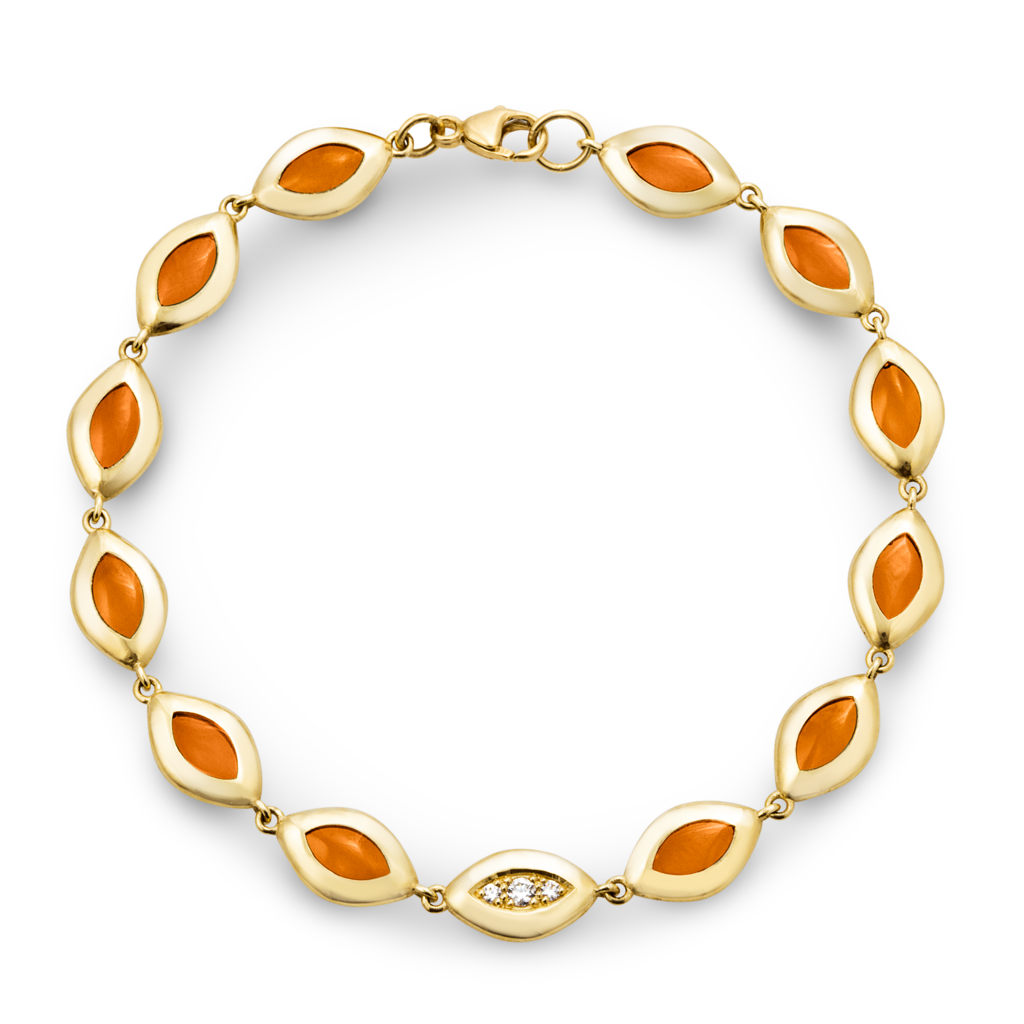 Cat's Eye Link Bracelet