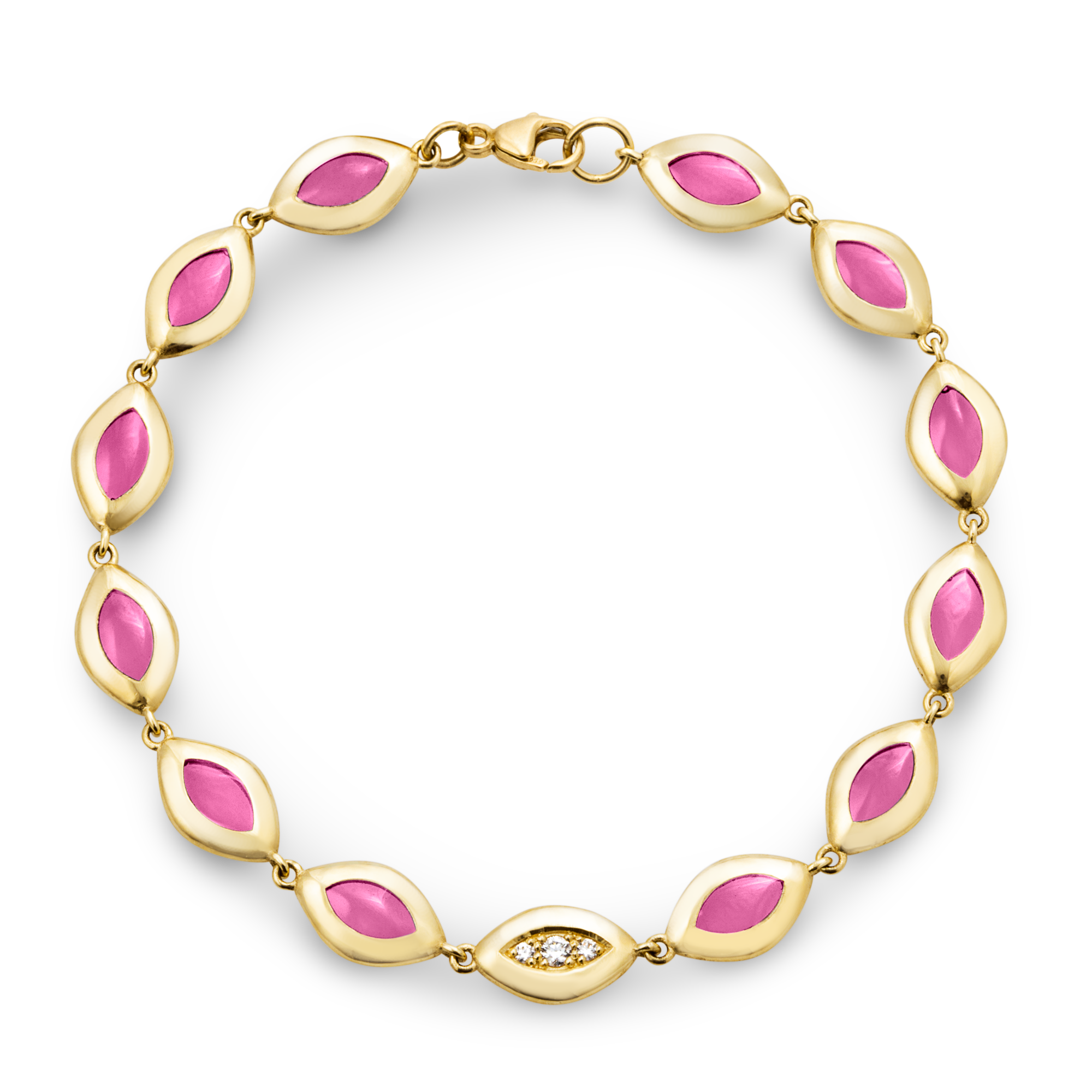 Cat's Eye Link Bracelet