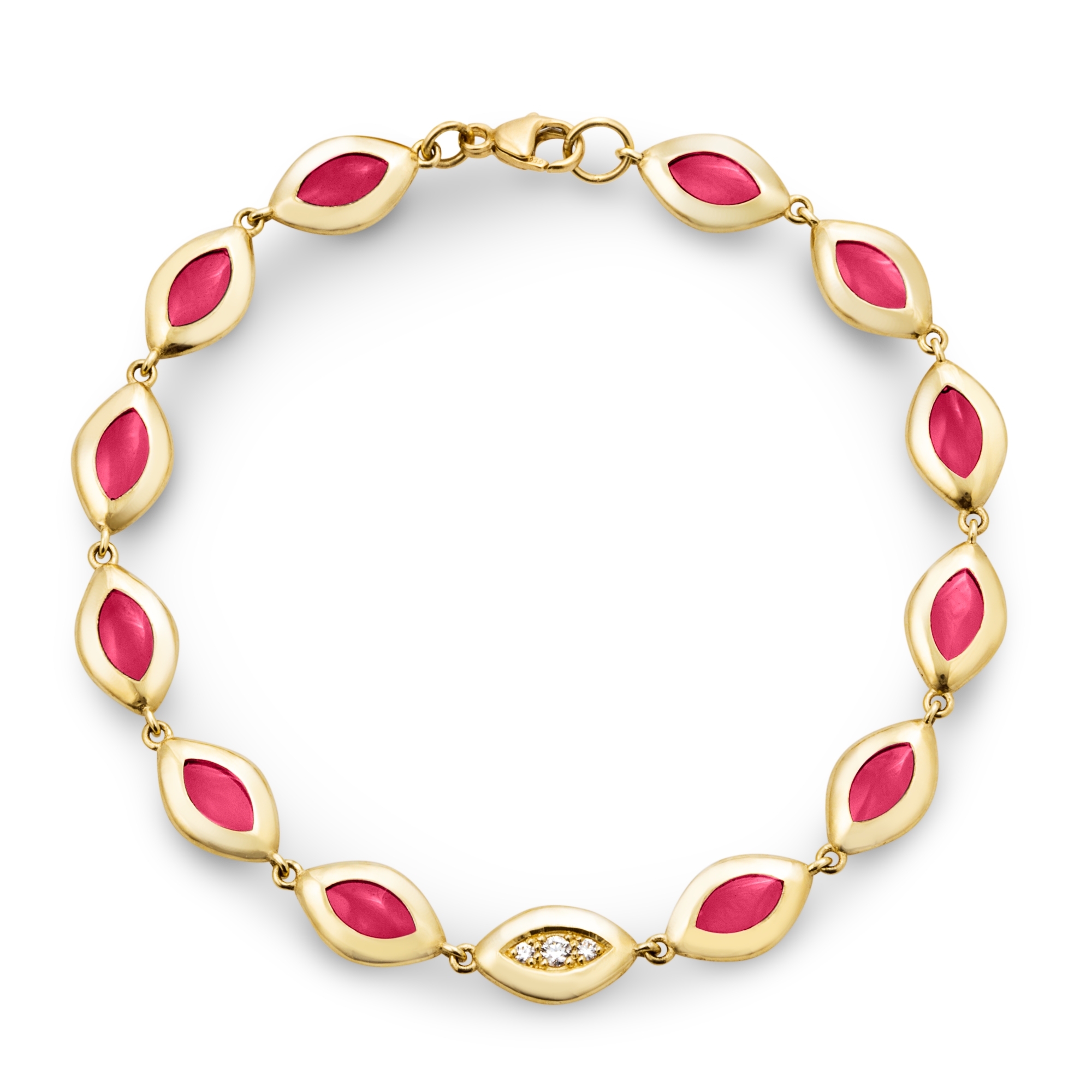 Cat's Eye Link Bracelet