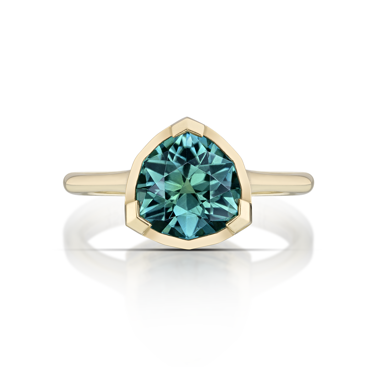 Indicolite Tourmaline Ring 2.13 carat