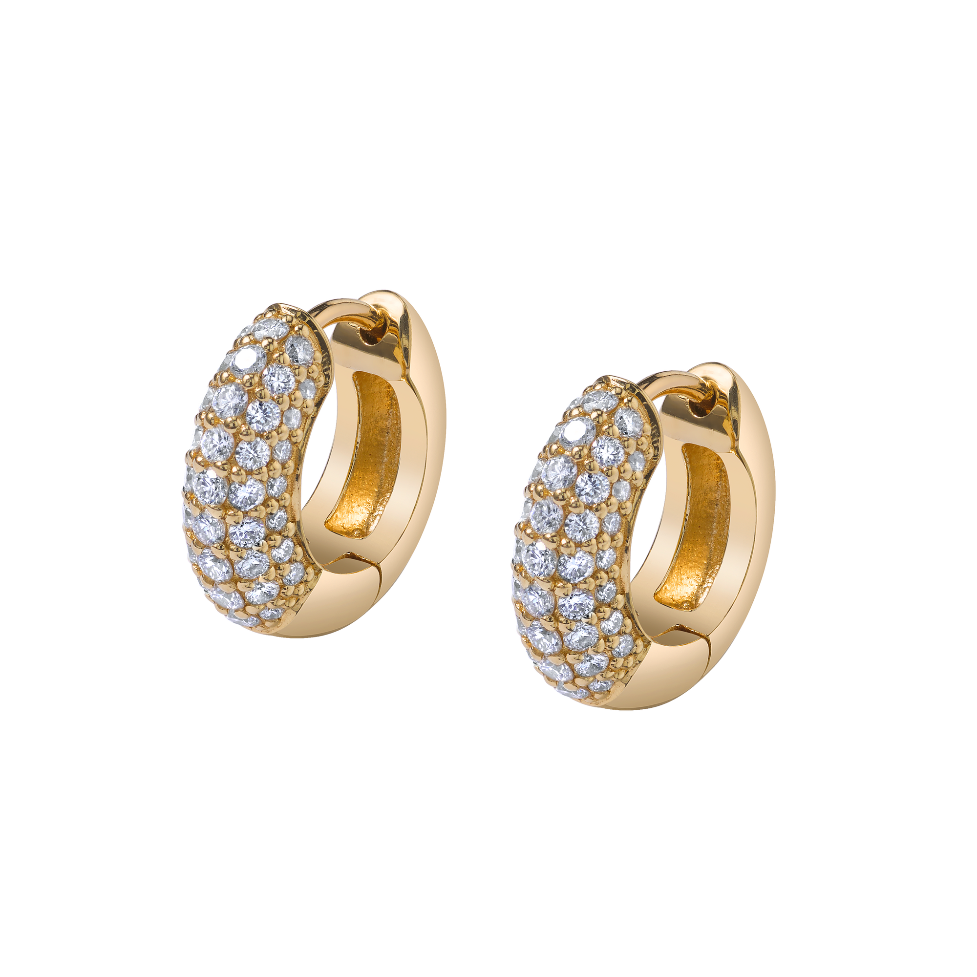 The Perfect Huggie Earring with Diamond Pave