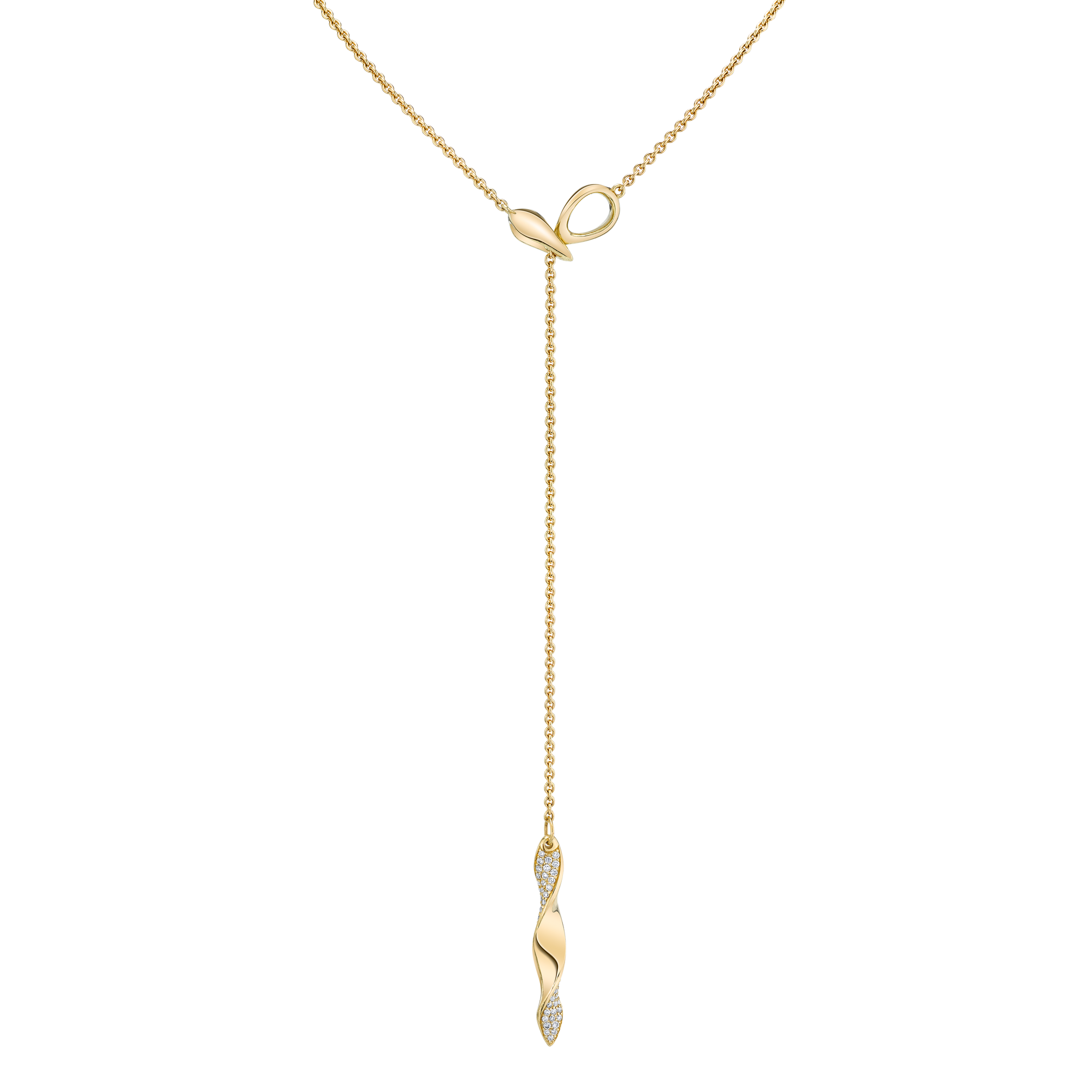 Movement Lariat Drop with Pavé detail - ANDY LIF