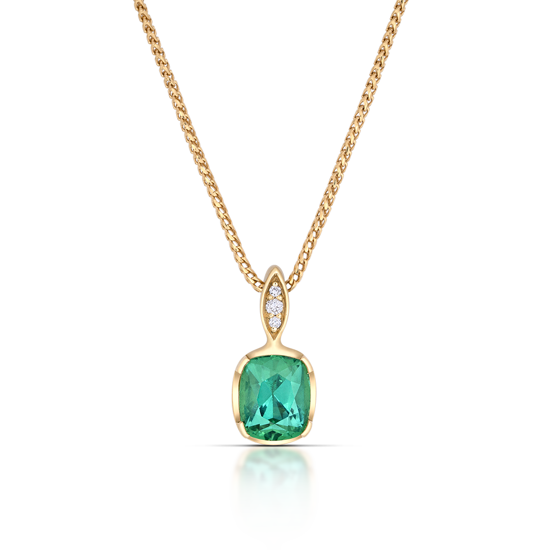 Lagoon Tourmaline 2.07 carat Pendant